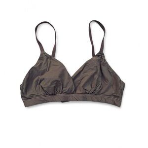 skims java brown triangle bralette